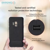 4 - Envirocover Silicon Back Cover for Samsung Galaxy S9,  with Radiation Protection Technology (Black) 
