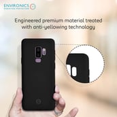 8 - Envirocover Silicon Back Cover for Samsung Galaxy S9 Plus,  with Radiation Protection Technology (Black) 