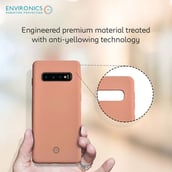 8 - Envirocover Silicon Back Cover for Samsung Galaxy S10 Plus,  with Radiation Protection Technology (Pink) 
