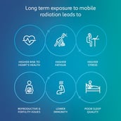 7 - Envirocover Silicon Back Cover for Samsung Galaxy S10,  with Radiation Protection Technology (Purple) 