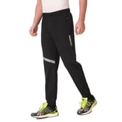 1 - Fitinc NS Polycotton Lycra Jogger with Both Side Zip Pockets,  Black  XXL 