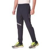 1 - Fitinc NS Polycotton Lycra Jogger with Both Side Zip Pockets, Navy Blue Medium