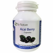 By Nature Acai Berry,  60 capsules  Unflavoured 
