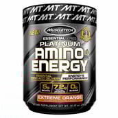 1 - MuscleTech Essential Series Platinum Amino Energy,  0.65 lb  30 Servings  Extreme Orange 