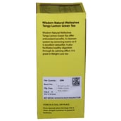 back - Wisdom Natural Welleshea Tangy Lemon Green Tea, 25 Tea Bag(s) Natural