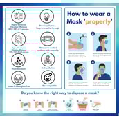 2 - Voll Schild Disposable Surgical Mask,  Blue 