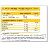 Info - GHC Zinc Gluconate (85mg),  60 capsules 