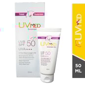 3 - Uvmed Tinted Sunscreen Gel SPF 50,  50 ml  with Matt Feel 
