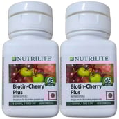 1 - Amway Nutrilite Biotin Cherry Plus - Pack of 2, 60 tablet(s) Unflavoured
