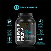 3 - Muscle Monk Combo of ISO Intense MEC with L Glutamine 100g Unflavoured,  2.2 lb  Creamy Vanilla 