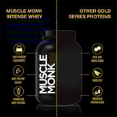 4 - Muscle Monk Combo of Intense Whey with BCAA 2:1:1 (Watermelon, 300g, 30 Servings),  2.2 lb  Royal Chocolate 