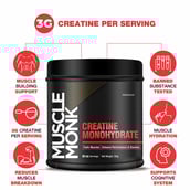 7 - Muscle Monk Intense Mass Gainer with Creatine Monohydrate 100g Unflavoured, 2.2 lb Royal Chocolate