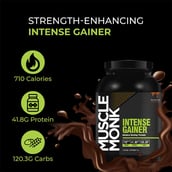 2 - Muscle Monk Intense Mass Gainer with L Glutamine 100g Unflavoured, 2.2 lb Royal Chocolate