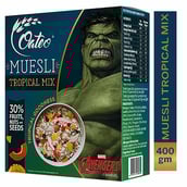 2 - Oateo Museli Tropical Mix,  400 g  Coconut Papaya Mango & Pineapple 