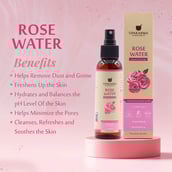 Benefit - Upakarma Ayurveda Premium Rose Water Pure & Natural,  120 ml  for All Skin Types 