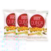 1 - The Green Snack Co. Quinoa Puffs - Pack of 3,  Peppy Cheese  50 g 