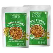 1 - The Green Snack Co. Roasted Namkeen - Pack of 2,  Nimbu Pudhina  100 g 