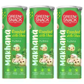 1 - The Green Snack Co. Makhana - Pack of 3, Pudhina 65 g