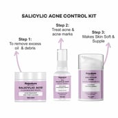 2 - Rejusure Salicylic Acid Acne Control (Moisturizer 50ml + Face Serum 30ml + 50 Cleansing Pads, 3 Piece(s)/Pack for Normal/Oily Skin