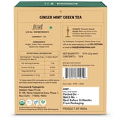 nutritioninfo - VAHDAM Ginger Mint Green Tea,  15 Piece(s)/Pack  Natural 