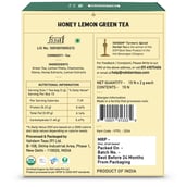 nutritioninfo - VAHDAM Honey Lemon Green Tea,  15 Piece(s)/Pack  Natural 