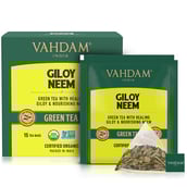 3 - VAHDAM Giloy Neem Green Tea,  15 Piece(s)/Pack  Natural 