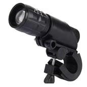 Strauss Bicycle Zoom LED Torch with Mount Holder,  Black 