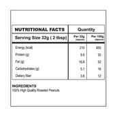 nutrition - Nutra India Peanut Butter, 1 kg Natural Unsweetend