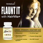 1 - HerbalLeaf Hair Vita,  60 veggie capsule(s)  Unflavoured 