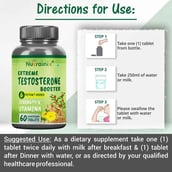 5 - Nutrainix Extreme Testosterone Booster, 60 tablet(s) Unflavored