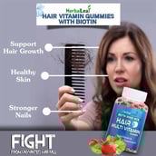 7 - HerbalLeaf Biotin Hair Multi Vitamin, 30 gummies Unflavoured