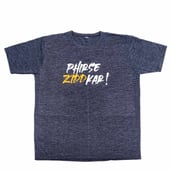 1 - MuscleBlaze Phirse ZiddKar T-shirt Melange Dryfit, Grey Large