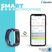 3 - MevoFit Run Fitness Band, Purple