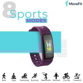 4 - MevoFit Bold Fitness Band,  Purple 