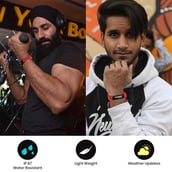 4 - MevoFit Slim Fitness Band, Red