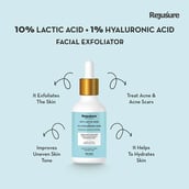2 - Rejusure Lactic Acid & Hyaluronic Acid Facial Exfoliator,  30 ml  Sensitive, Dry & Oily skin 