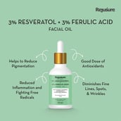 2 - Rejusure Resveratrol & Ferulic Acid Facial Oil,  30 ml  for Oily Skin 