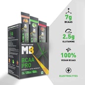 2 - MuscleBlaze BCAA Pro OP,  21 sachets/pack  21 Servings  Watermelon, Fruit Splash & Green Apple 