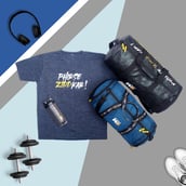 3 - MuscleBlaze Phirse Zidd Kar Gym T-shirt Melange Dryfit, Grey Large