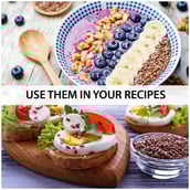 5 - The Green Snack Co. 100% Raw Flax Seeds,  Unflavoured  0.400 kg 