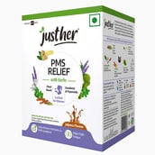 6 - JustHer Natural PMS Relief with Herbs,  21 sachets/pack  Natural Jaljeera 