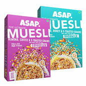 1 - ASAP Ultimate Breakfast Multigrain Muesli,  2 Piece(s)/Pack  BADAMILK + COFFEELUV 
