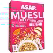 1 - ASAP Ultimate Breakfast Multigrain Muesli,  420 g  FRUITZ (Fruits & 5 Toasted Grains) 