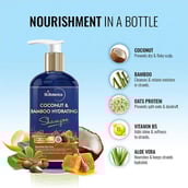 5 - St.Botanica Coconut & Bamboo Hydrating Shampoo,  300 ml  No Sulphate, No Parabens, No Silicon 