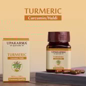 5 - Upakarma Ayurveda Pure Herbs Turmeric 500mg,  90 capsules 