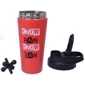 2 - GHC Steel Shaker Bottle,  Red  1000 ml 