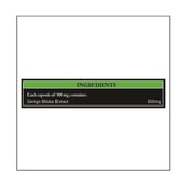 ingredients - Vuaxo Advanced Ginkgo Biloba, 60 capsules