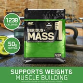 7 - ON (Optimum Nutrition) Serious Mass,  12 lb  Vanilla 