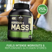 6 - ON (Optimum Nutrition) Serious Mass,  3 lb  Vanilla 