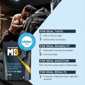 7 - MuscleBlaze Raw Whey Protein  OP,  2.2 lb  Unflavoured 